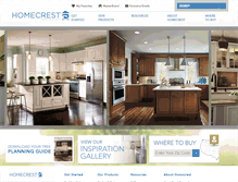 Tablet Screenshot of homecrestcabinetry.com